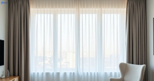 Freshly steam cleaned curtains in mckinnon-vic QLD